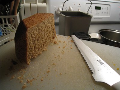 all that was left of the first loaf