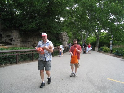 on the way out of the zoo