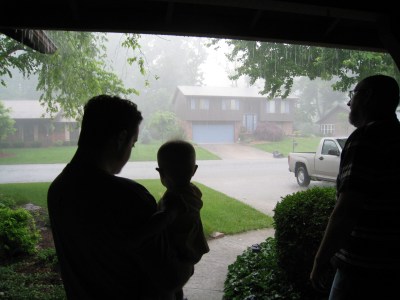 watching the downpour