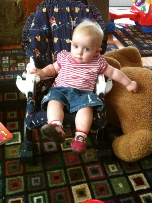 kivrin lounging in the swing chair