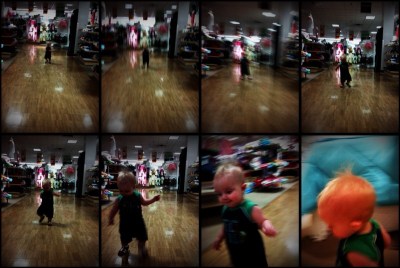kivrin running around like crazy at j c penneys
