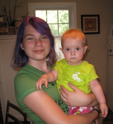 laurel and kivrin posing